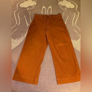 Madewell Slim Emmett Wide-Leg Crop Pants 28